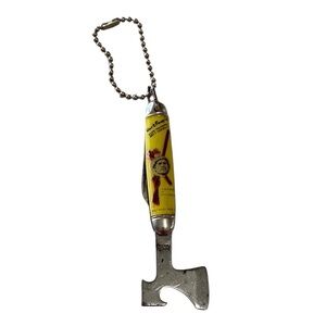 Vintage Davy Crockett Bottle Opener Keychain